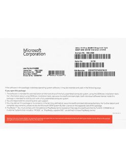 Phần mềm Windows 11 Pro 64-bit OEI (Win Pro 11 x64 Eng Intl 1pk DSP OEI DVD)